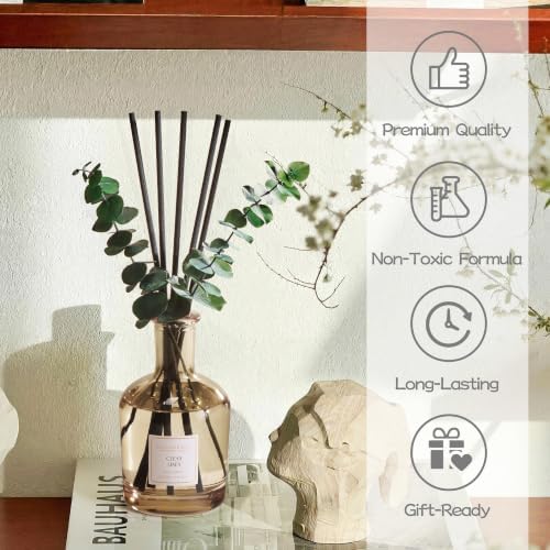 COCORRÍNA Clean Linen Reed Diffuser, 6.76 oz
