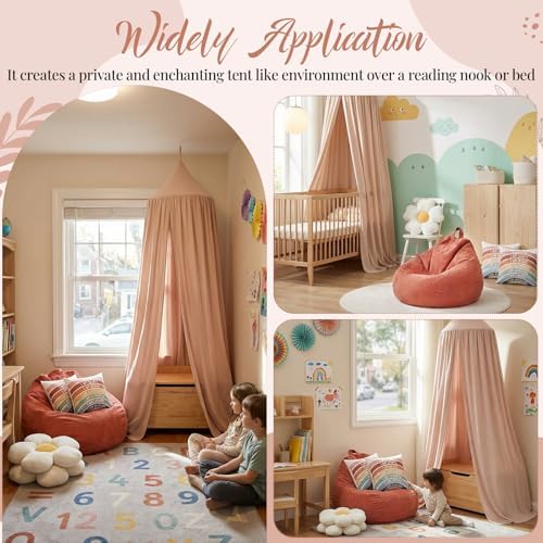 Kids Reading Nook Set with Canopy Tent, Bean Bag Cover & Pillow,Beige