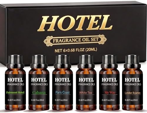 Hotel Collection Luxury Scent for Diffuser Oils Set Inspired by Iconic 5-Star Hotels- Aromatherapy Essential Oils for Diffuser & Home Scenting