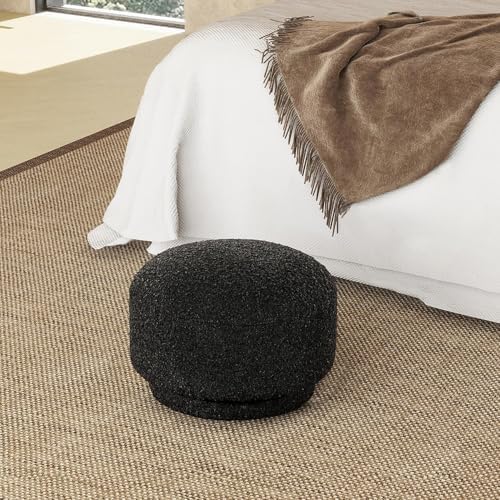 15" Small Foot Stool Cute Foot Rest Round Mushroom Ottomans