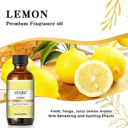 EUQEE Lemon Fragrance Oil for Soap Making, Spray 2.02 Fl oz/ 60ML
