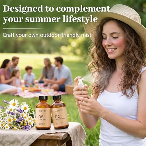 Auelife Lemongrass Essential Oils for Diffusers for Home, 4 Fl Oz