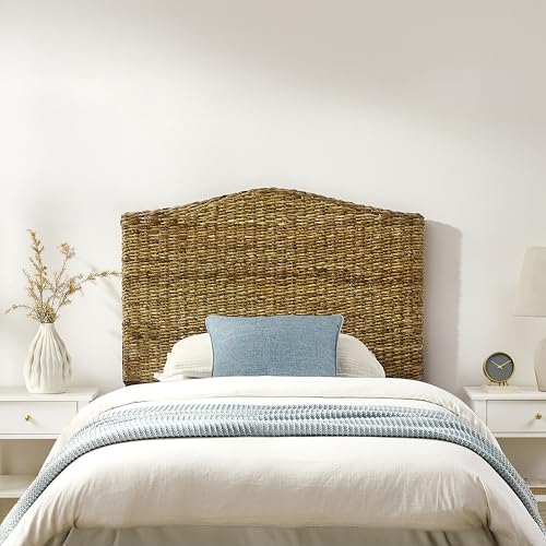 Crosley Furniture Serena Rattan Bed Headboard, Twin