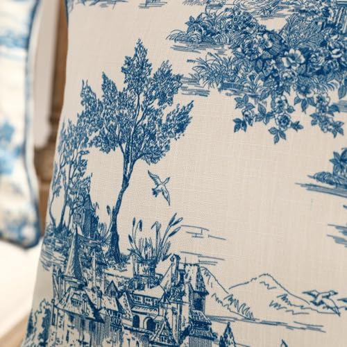 patdrea Designer French Vintage Throw Pillow Cover,18"x18",Set of 2