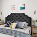 Christopher Knight Home Silas Velvet Headboard, Queen / Full, Black / Black