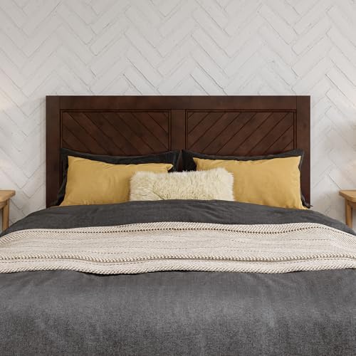 AFI, Canyon Full Solid Wood Rustic Farmhouse Headboard, Walnut