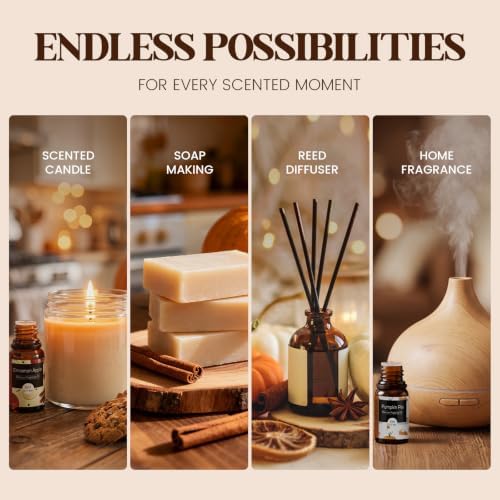 Bakery Essential Oils Set - 14Pcs Fall Fragrance Oil for Diffusers