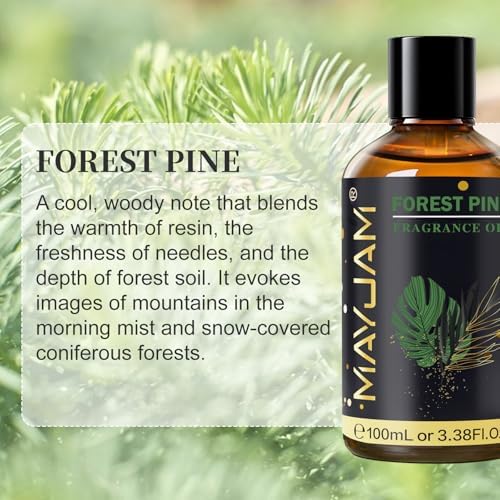 MAYJAM Forest Pine Fragrance Oil for Diffusers for Home, 100ML/3.38FL.OZ