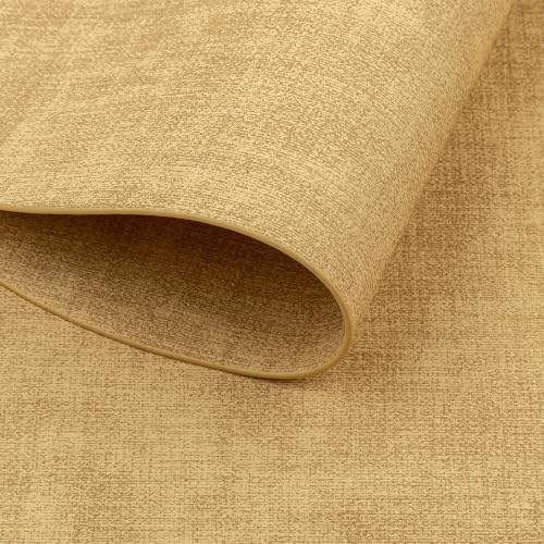 Faux Leather Oval Placemats Set of 8, Yellow