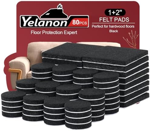 Felt Furniture Pads for Hardwood Floors Felt Pads for Chair Legs Yelanon