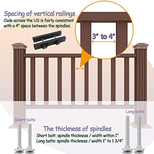 Deck Hook Rail Suitable for Hanging Flower Baskets Wind Chimes Planters Bird Feeders Lights, Heavy Duty Fence Deck Hook Rail Holds up to 15lbs with Ease Note: Pole Length: 16.5 inches