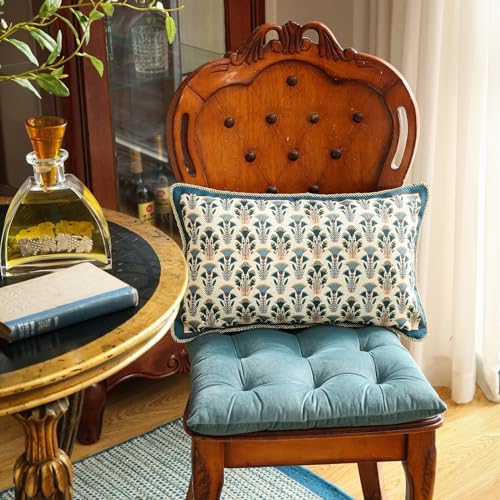 patdrea Designer French Vintage Lumbar Throw Pillow Cover,12"x20"