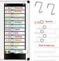Daily Schedule Pocket Chart, Visual Schedule for Kids, Black