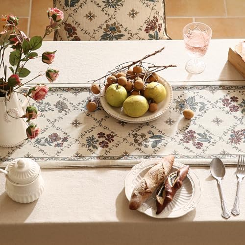 patdrea Designer French Vintage Long Table Runner,12"X118"