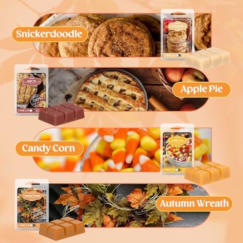 ARVIDSSON Fall Scented Wax Melts, Natural Autumn Wax Cubes for Wax Warmer