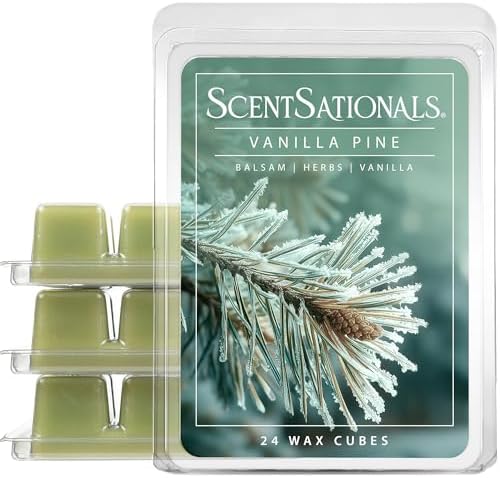 ScentSationals Vanilla Pine, Balsam Scented Christmas Wax Melts 10oz