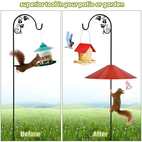 24-inch Large Squirrel Baffles for Bird Feeders Pole