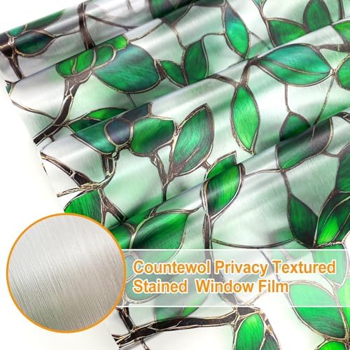 Frosted Privacy Window Film Static Cling Decorative Glass Film45.2X 157in