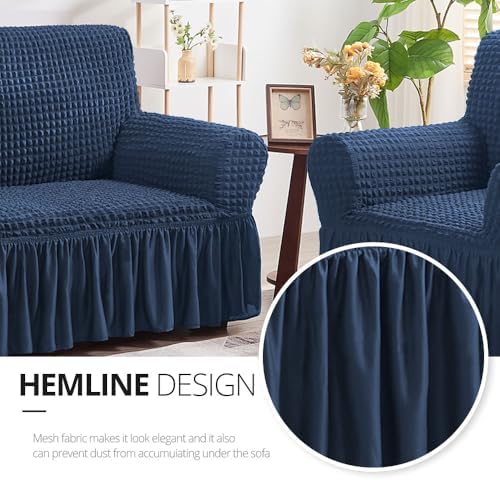 NICEEC Loveseat Covers Washable Love Seat Couch Covers Slipcover with Skirt