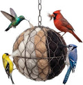 Handmade Alpaca Fiber Bird Nesting Heart - Refillable Material Holder for Wild Birds and Hummingbirds - Garden Art & Winter Shelter for Bird Lovers