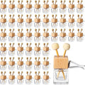 Zubebe 30 Pcs Car Diffuser Vent Clip Empty Diffuser Bottle, Clear