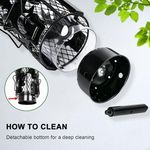 Gbekery Metal Squirrel Proof Bird Feeders for Outdoors Hanging, Black