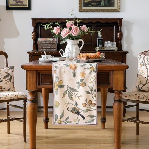 bilin gaier Designer French Vintage Table Runner,87"x12"