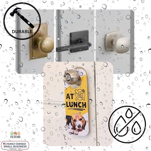 Do Not Disturb Door Hanger Signs, Dog, 2 Pack, Double-Sided