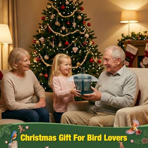 Kingsyard Rain-Resistant Metal Mesh Bird Feeder for Outdoor Hanging