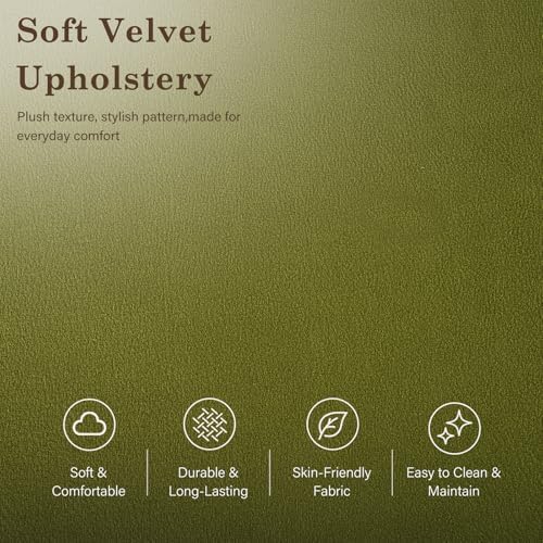 Flower-Shaped Ottoman Foot Stool, 15.7" Velvet Accent Ottoman