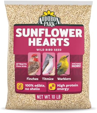 Audubon Park Sunflower Hearts Wild Bird Seed, 10 lb.