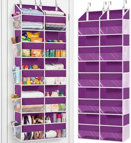 5-Tier Over Door Organizer, 10-Compartment Wide Storage Rack
