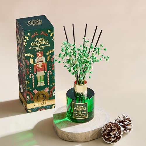 Airkeep Balsam Cedar Reed Diffuser Set,3.38 oz