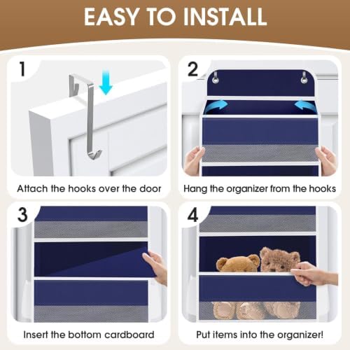1Pack Over The Door Organizer Large Capacity Hanging Storage Room Organizer