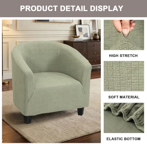 Eco-Ancheng Club Chair Slipcover Tub Chair Cover Stretch Armchair Covers