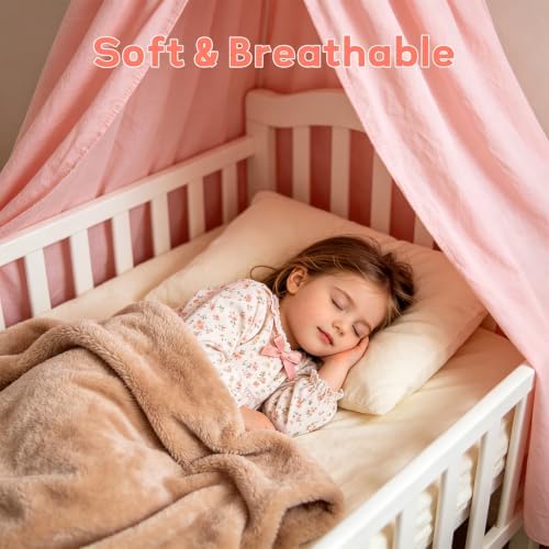 Princess Bed Canopy for Girls, Heavyweight Canopy Bed Curtains