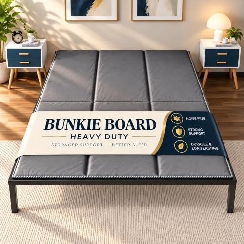 Greaton 15mm Bunkie Board Queen (60x80) – Heavy Duty Under Mattress Support, Low Profile Bed Support Board for Slatted Bed Frame, No Box Spring Needed, Noise Free, Non-Slip, Made in USA