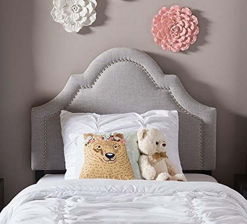 Baxton Studio Rita Modern and Contemporary Greyish Beige Fabric Upholstered Twin Size Headboard