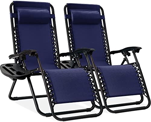 Best Choice Products Zero Gravity Chair Recliner, Navy Blue