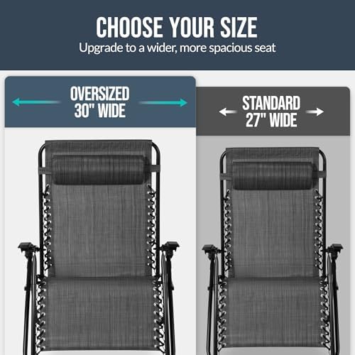 Best Choice Products Set of 2 Extra Wide Zero Gravity Chair Recliner