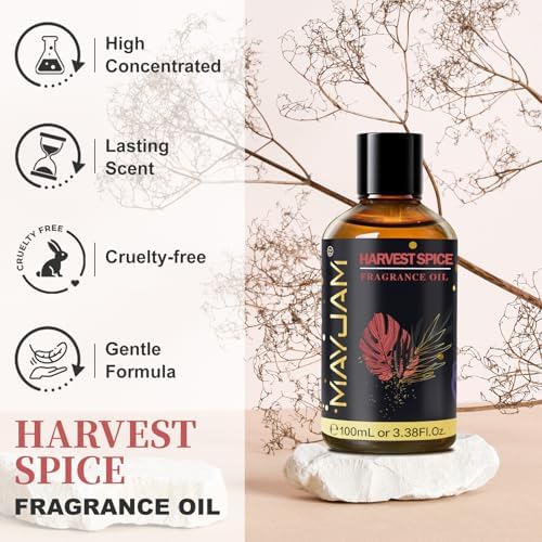 MAYJAM Harvest Spice Fragrance Oil for Diffusers for Home, 3.38FL.OZ