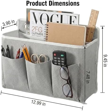 2-Pack Wall Hanging Storage Bag, Over the Door Organizer with Large Mesh Pockets, Hanging Wall Basket Storage for Pantry, Bedroom, Bathroom, Heavy Duty Wall Mounted Storage for Dorm,Closet (Grey)