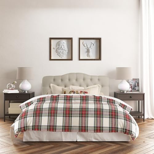 Rosevera Mallory Mid-Century Modern Upholstered Fabric Headboard,Diamond Tufted,Adjustable Height, Solid Wood Leg, Linen Fabric Padded Headboard,King,Textile Beige