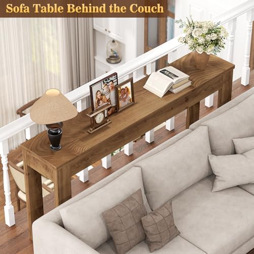 Armocity Console Table for Entryway, 47" Farmhouse Sofa Tables Narrow Long