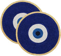 COTTON CRAFT Evil Eye Beaded Placemats - Set of 2 Charger Table Mats