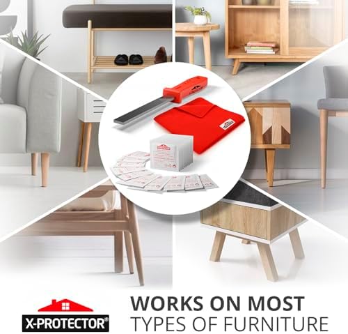 X-Protector Furniture Pads Preparation Set - File, Microfiber, 20 Wipes
