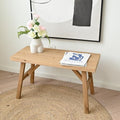 SwallowLiving 30" Solid Wood Entry Bench - Rustic Farmhouse Style Hallway Seating for Living Room, Dining Room Entryway - Handcrafted Natural Finish