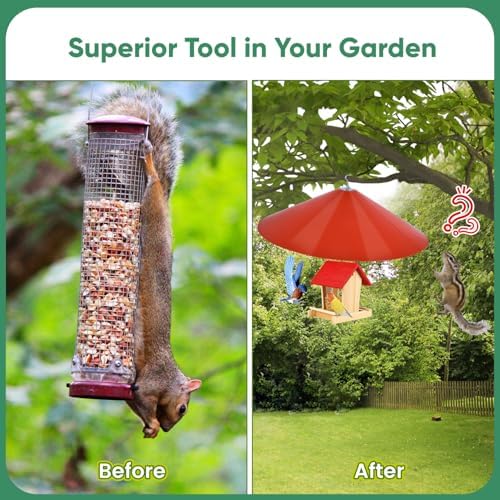 24-inch Large Squirrel Baffles for Bird Feeders Pole