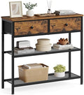 SONGMICS Console Table with 2 Fabric Drawers, Narrow Entryway Furniture