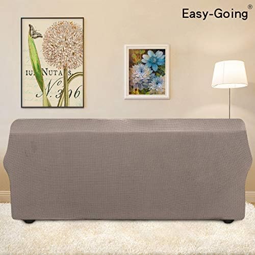 Easy-Going Stretch Couch Covers for Sofa Washable Large Taupe